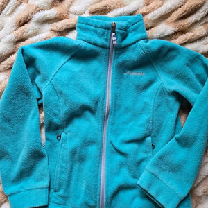 Blue Columbia fleece jacket size youth small #outdoorjacket